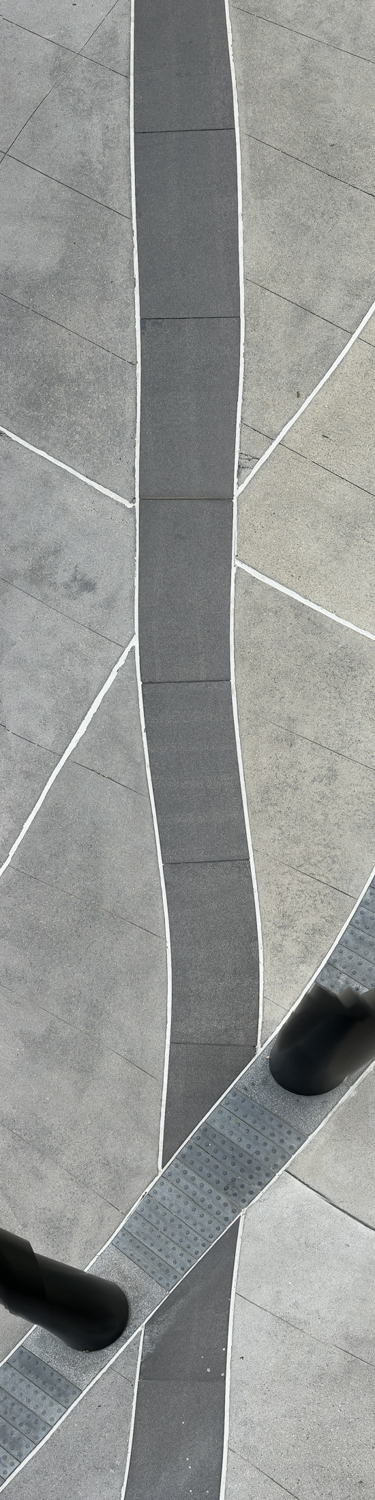 Sidewalk Encounter Hudson Yards