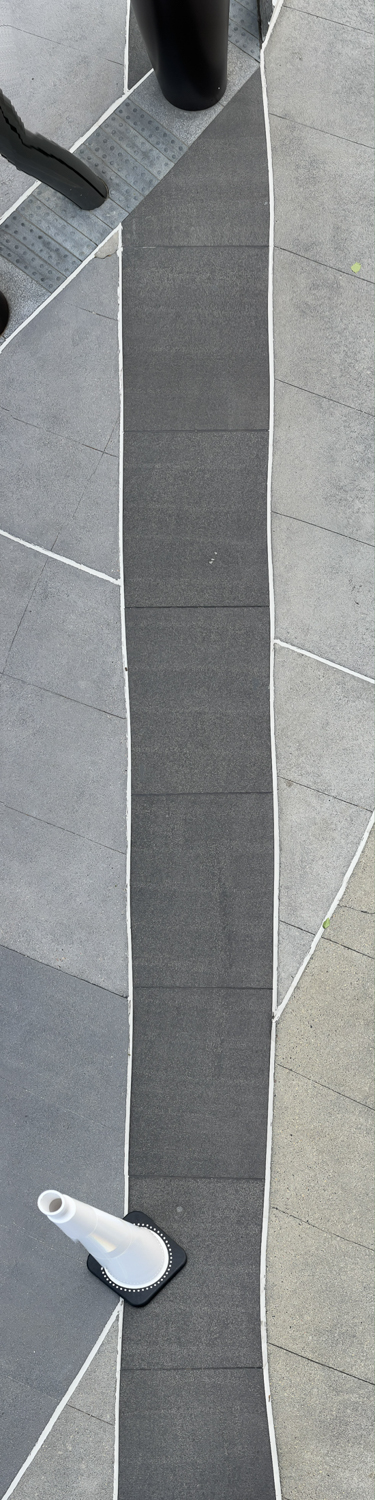 Sidewalk Encounter Hudson Yards